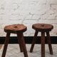 Brutalist tripod stools