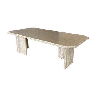 Travertine coffee table