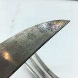 Box of cutlery with leg / roast silver filled.