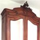 Antique wardrobe, Louis XV style wardrobe with mirror