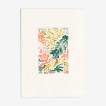 Jungle in Bloom Monoprint