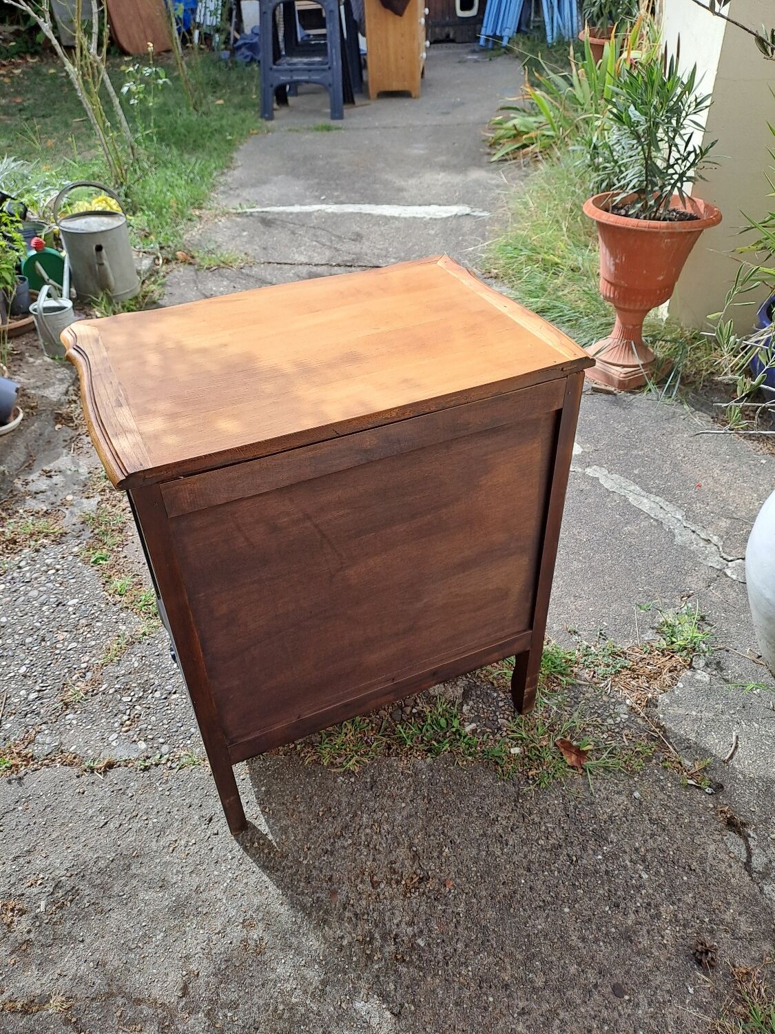Painted Louis XV style chest of drawers