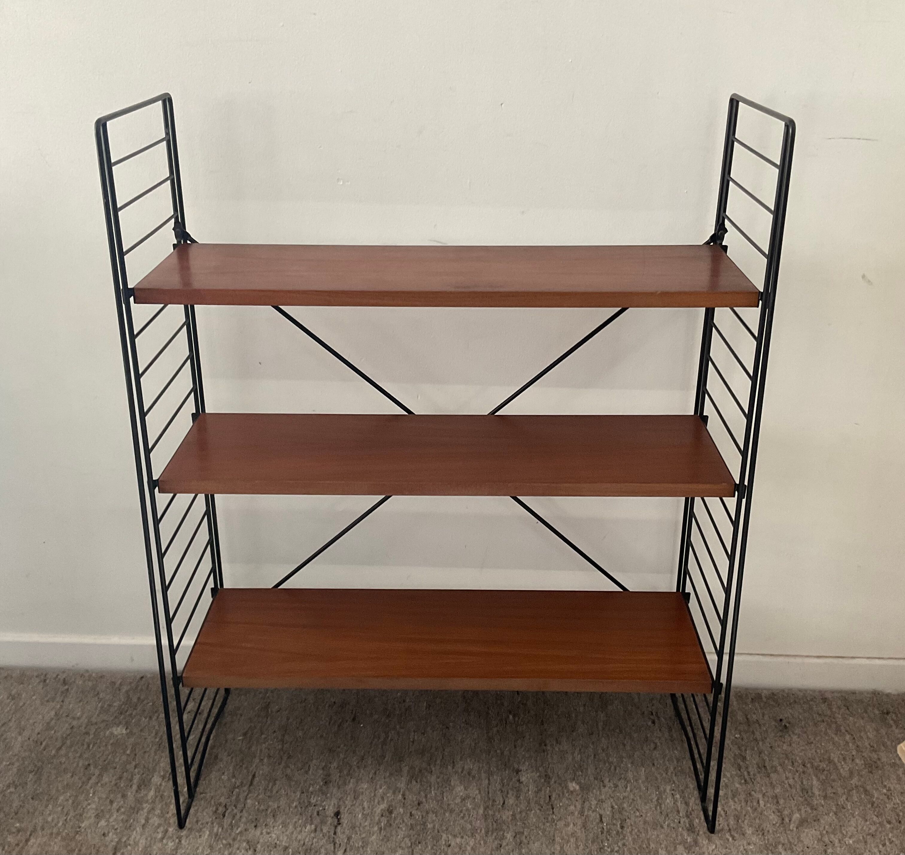 Tomado To.Decker shelf in teak and metal 50/60s