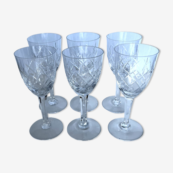 6 crystal porto glasses