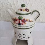 Tisaniere and porcelain flat heater