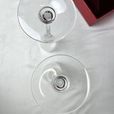 Baccarat, two Dom Pérignon crystal champagne flutes