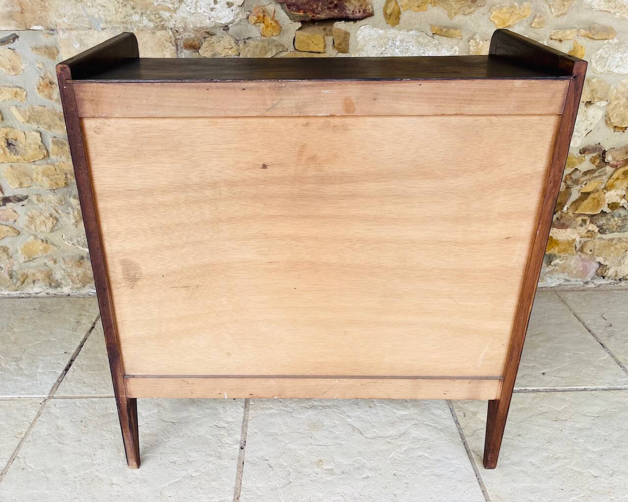 Commode de style Art Deco en noyer, circa 1950