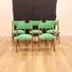 5 chaises pieds compas