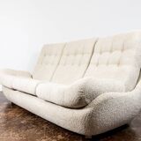 Space age 3 seater sofa Atlantis in beige boucle 1970's