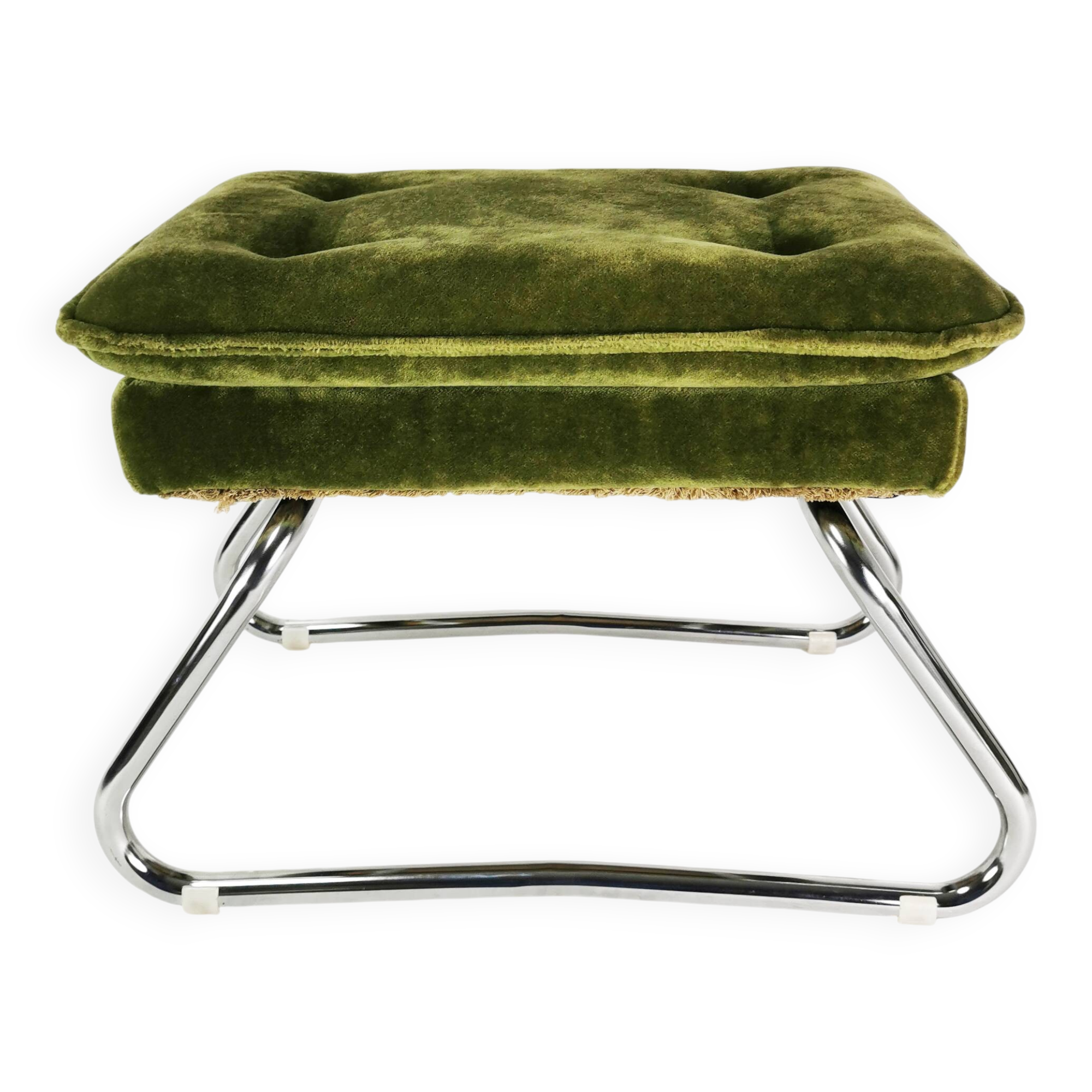 Art Deco folding pouf, Germany, 1970s