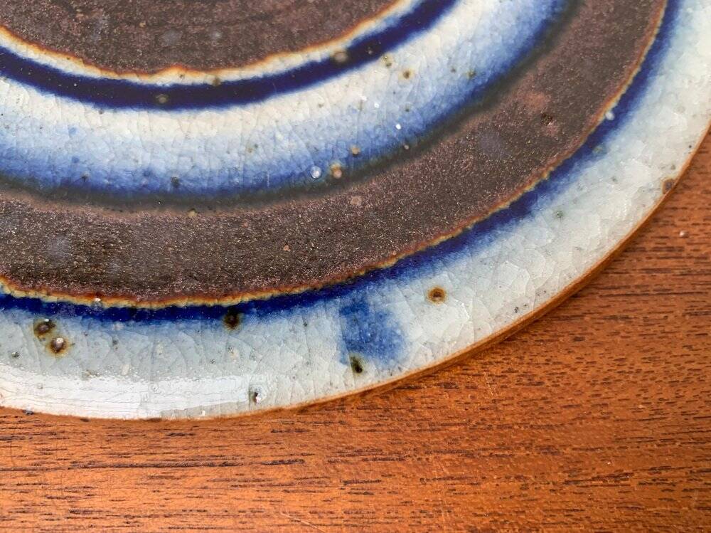 Ceramic wall plaque from the Danish mid-century studio by Helle Allpass, Denmark, 1960s.