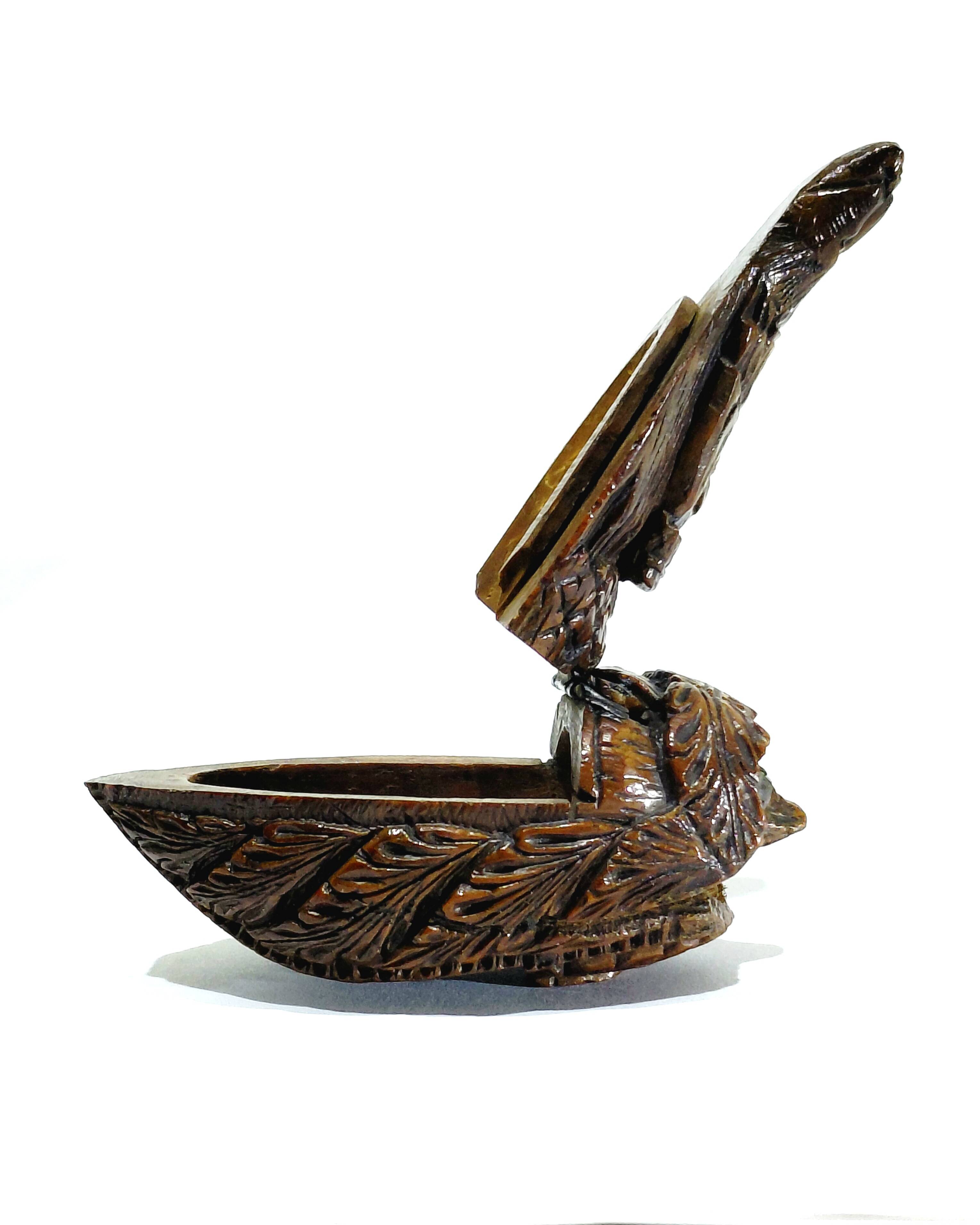 FOLK ART - WOODEN TOBACCO BOX