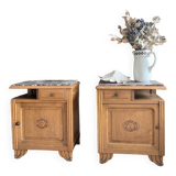 Pair of art deco bedside tables
