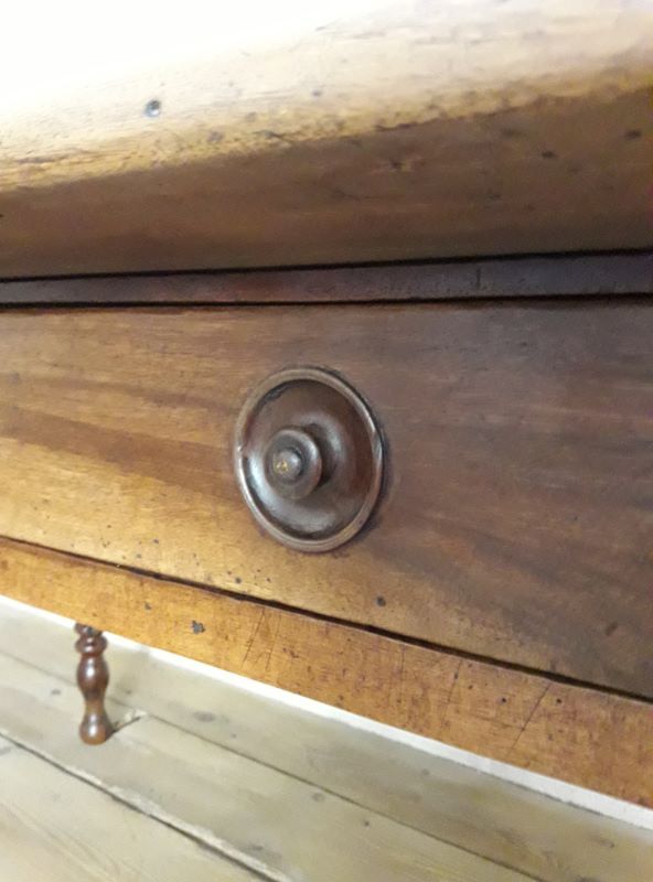 Walnut farmtable, 19th
