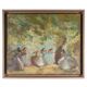 Peinture, huile sur toile, Les danseuses, signé Spadolini, début du XXème s