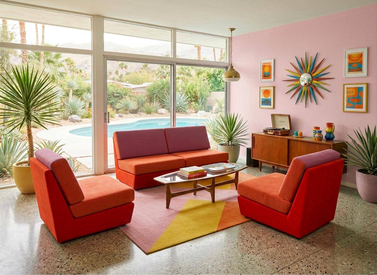 Tricolour armchair