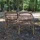 Paire de fauteuil rotin corbeille adulte
