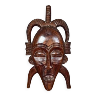 Grand African mask in carved wood – Tribal art – H 61 cm - 20th century