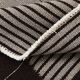 Tapis Kilim Moderne, Fait Main, Noir & Gris, Style Contemporain, 225x320 Cm