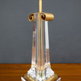 Les arcades lucite gold-plated brass table lamp