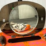 Vintage bathroom double shade mirror
