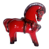 Bitossi - Aldo Londi - Red Roman Horse - glazed ceramic