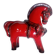 Bitossi - Aldo Londi - Red Roman Horse - glazed ceramic