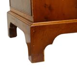 Vintage Chest of Drawers Burton Reproductions Burl Wood Veneer 116cm