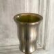 Pair of twisted brass candle holders