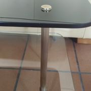Vintage coffee table 1950/1960 two glass tops and bronze base