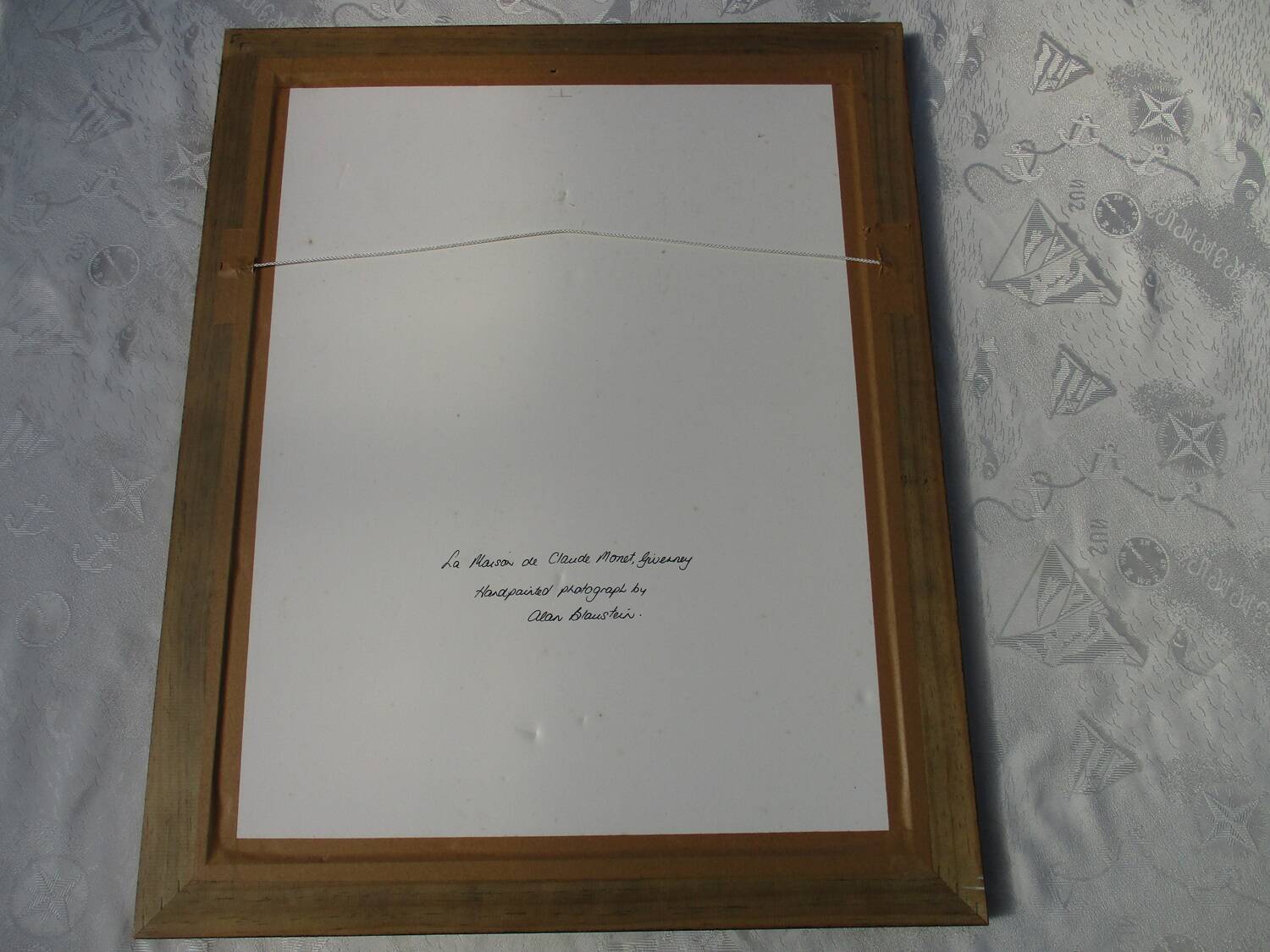 two framed photographs Giverny Alan Blaustein