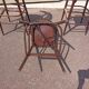Lot de 3 tabouret de bar bistrot - bois - vintage