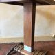 Old vintage wooden metal bistro table 40/50