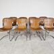 Vintage dining chairs for cidue set of 8, 1970s