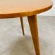 Table d'appoint tripode pied compas vintage en bois années 50