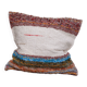 Housse de coussin artisanale en coton recyclé tissé main