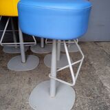 Lot 6 tabourets haut de bar pop style années 60s