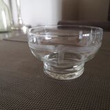 Set of 4 engraved crystal bowls - 1920s/1930s