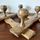 Accordion coat rack wood 1970