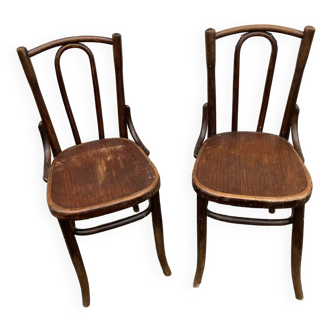 Duo of fischel bistro chairs