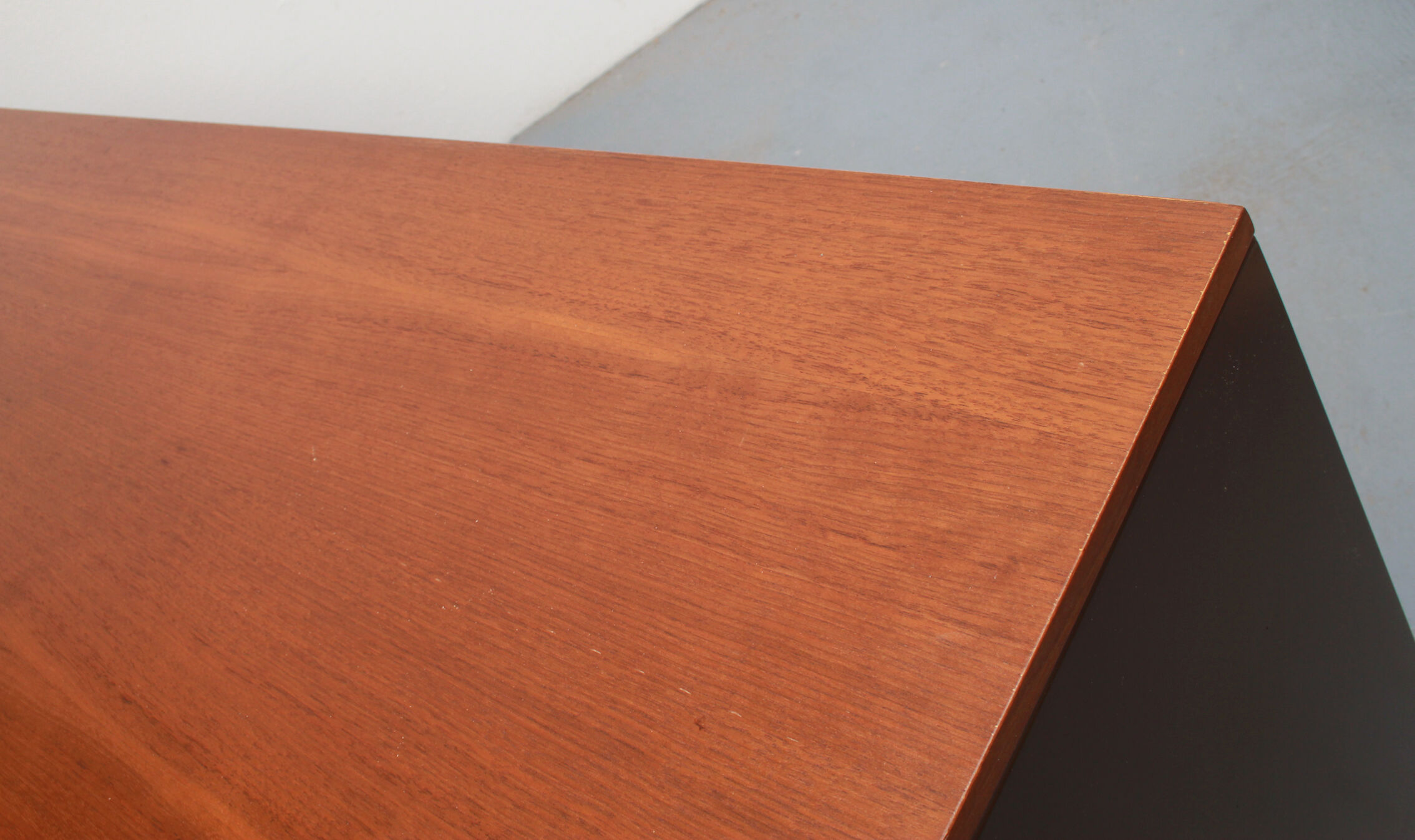 1970s sideboard room-devider in metal and teak