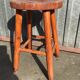 Tabouret rustique vintage bois naturel
