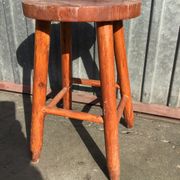 Tabouret rustique vintage bois naturel