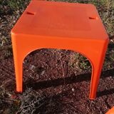 Children's orange table and chair set Progarden Italy