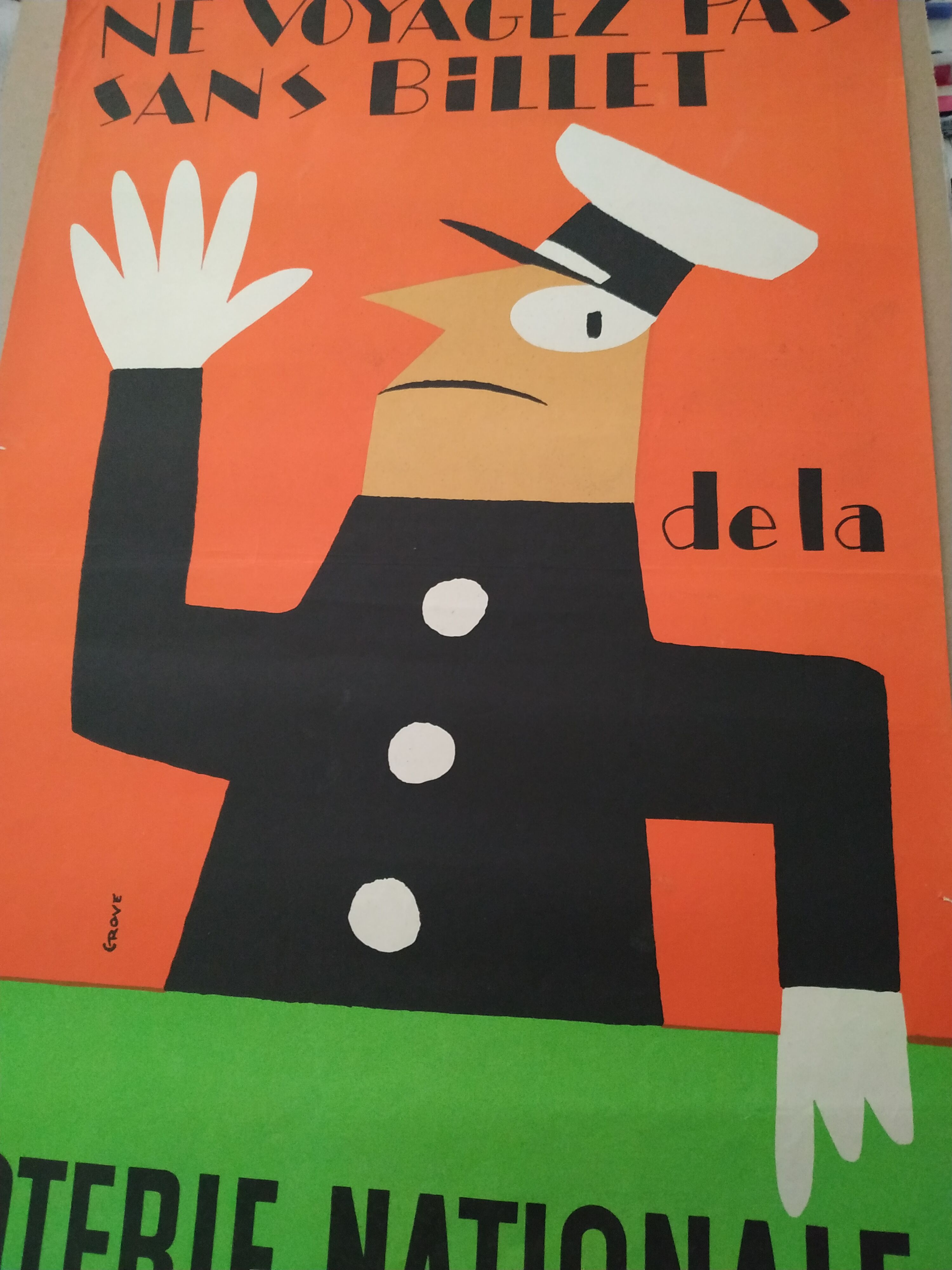 Former Grove National Lottery poster 1955