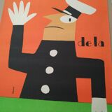 Affiche ancienne loterie nationale de Grove 1955