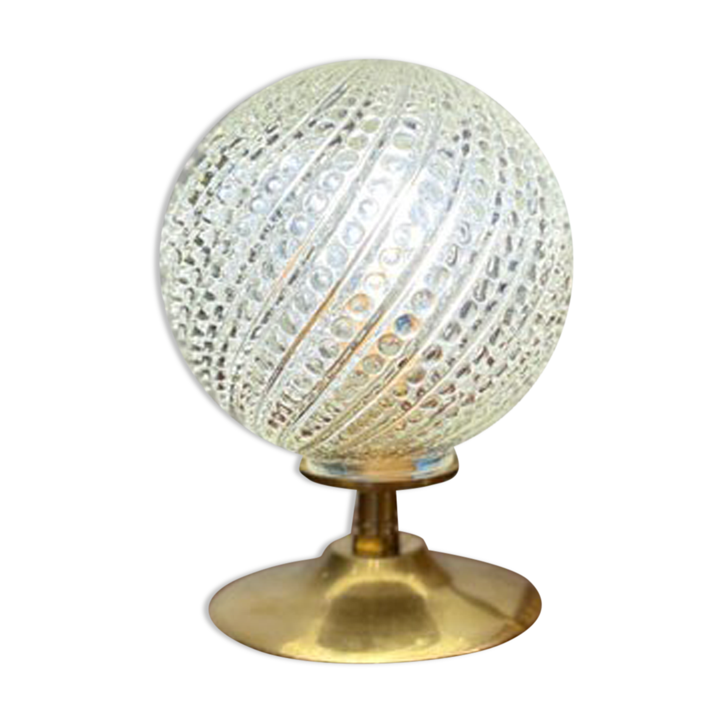 Pearl glass globe lamp