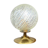 Pearl glass globe lamp