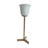 Brass and opaline lamp