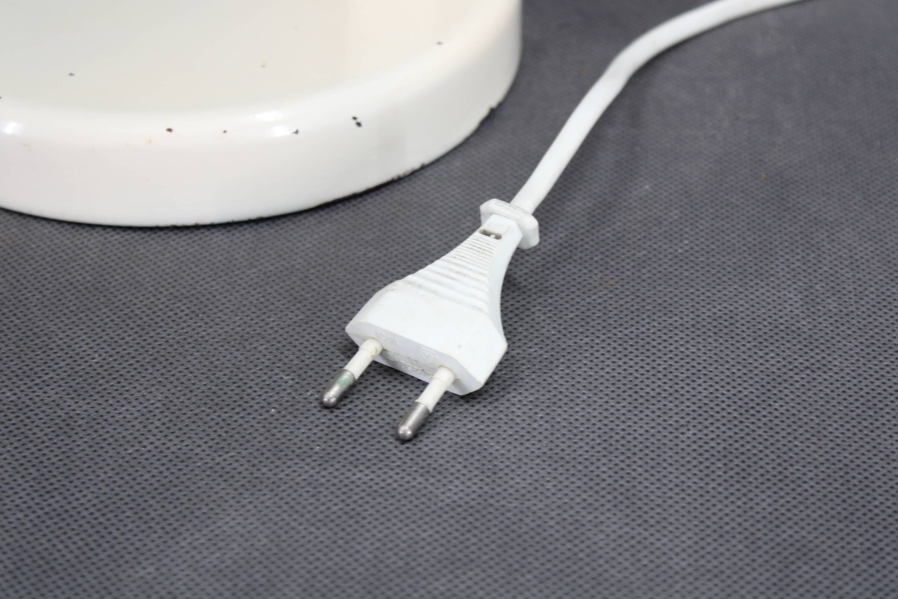 1950s Table Lamp with Aluminium Lampshade, Czechoslovakia